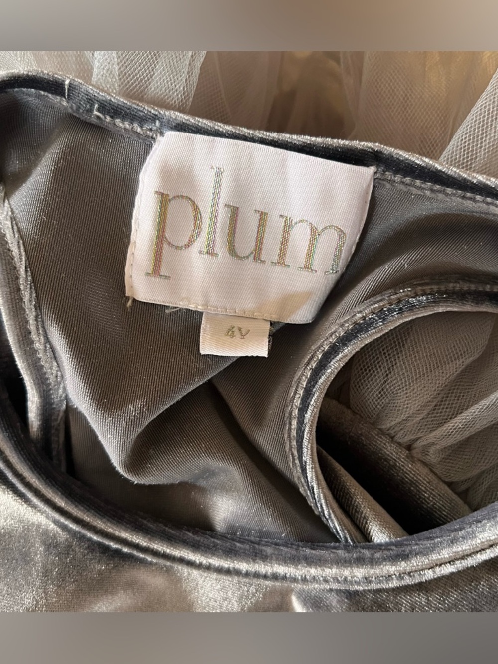 plum velvet tutu - Picture 3 of 4